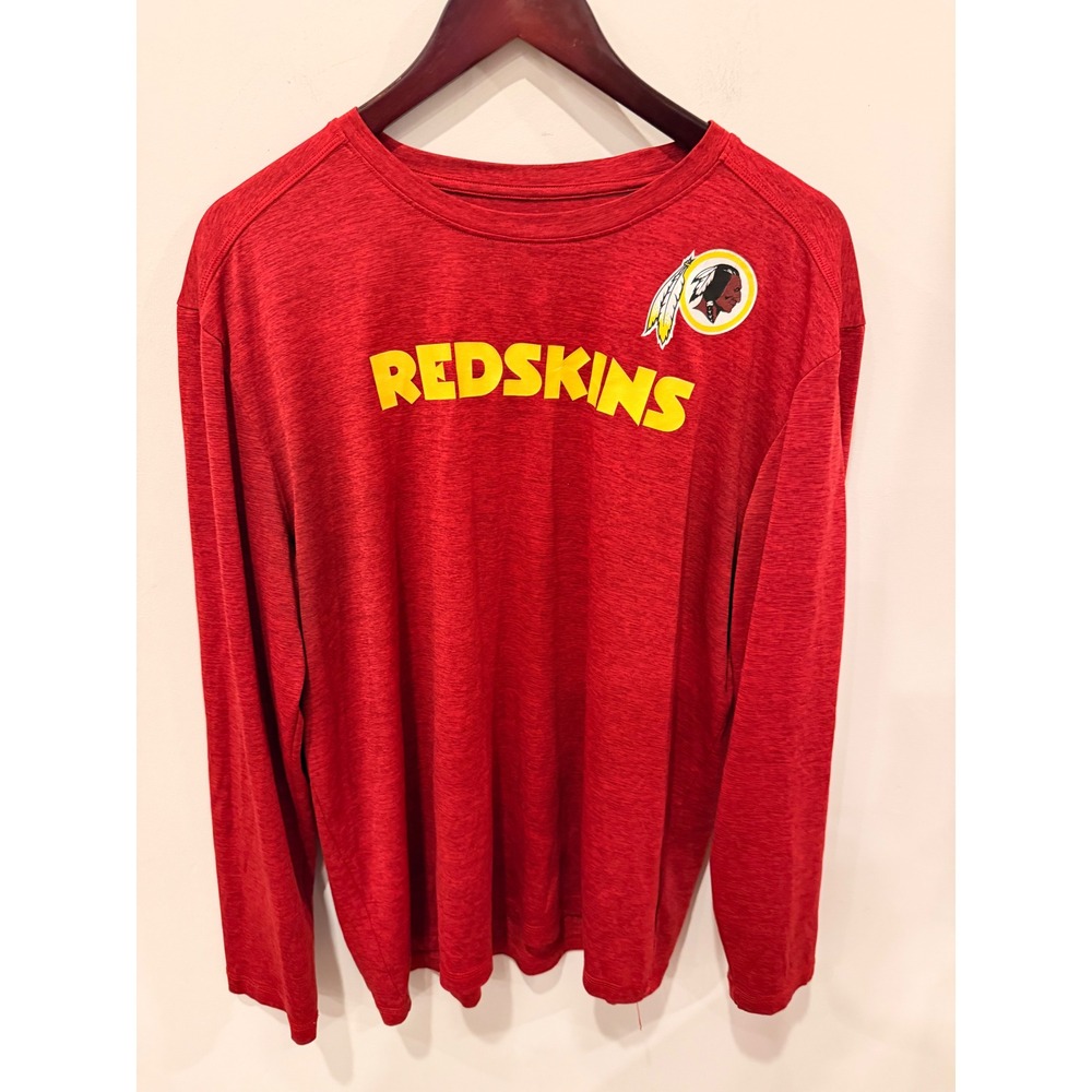 NFL Washington Redskins Long Sleeve Tee Red Athletic‎ Shirt XL